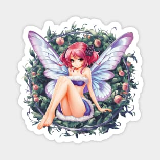 Moth Girl anime, cute giant monster kawaii anime tee Magnet