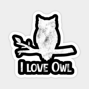 I Love Owl Magnet