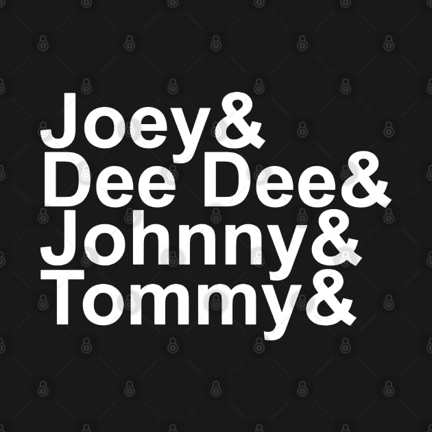 Joey& Dee Dee& Johnny& Tommy& by jnapoleon