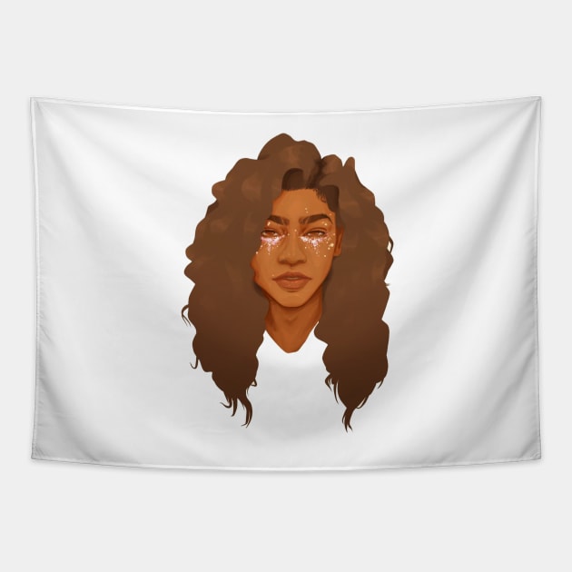 Euphoria Rue (Zendaya) Tapestry by MoondesignA