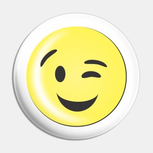 Emoticon Confident Pin