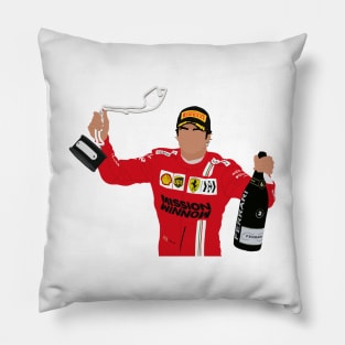 Carlos Sainz celebrating his second place on the podium of the 2021 Monaco Grand Prix Pillow