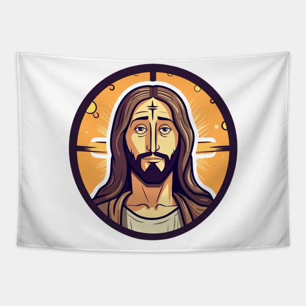 Humour Funny jesus christ gift Tapestry by DesginsDone