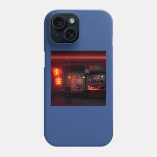 Cyberpunk Tokyo Ramen Shop Phone Case