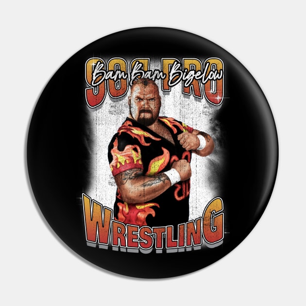 Bootleg Bam bam bigelow 90s pro wrestling Pin by Sakonipopart