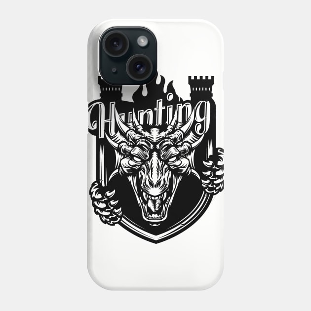 DnD Design Hunting Dragons Phone Case by OfficialTeeDreams