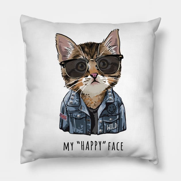 My Happy Face Pillow by Mako Design 