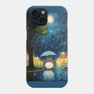 TotorGogh "Neighborhood Forest Terrace at Night" Phone Case