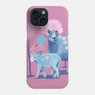 Sheep with wigs Phone Case