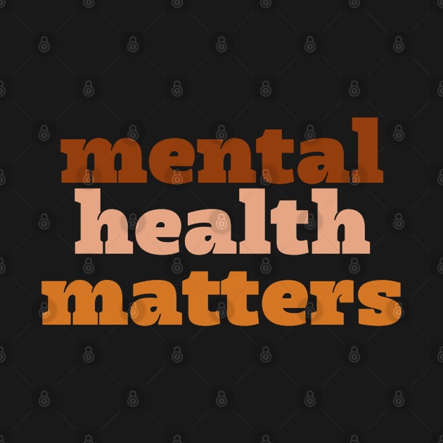 Bohemian mental health matters typography by FunartsbyM