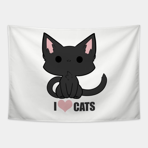 I <3 Cats! Tapestry by TehButterCookie