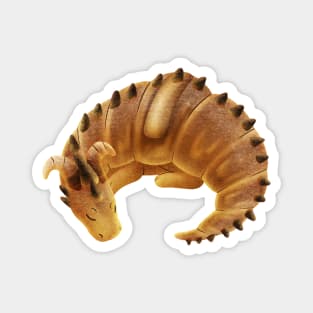 Kawaii Croissant Dragon - Without Background Magnet