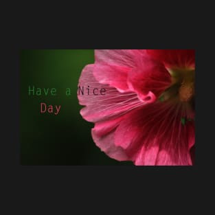 Have a Nice Day - Hollyhock 3 T-Shirt