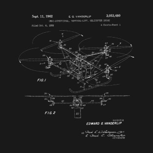 Drone Patent Blueprint Vanderlip T-Shirt