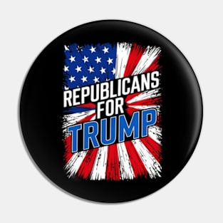 Republicans For Trump 2024 Pin