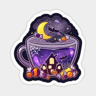 Haunted Halloween Tea Magnet