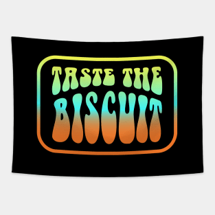 Taste The Biscuit Retro Design Tapestry