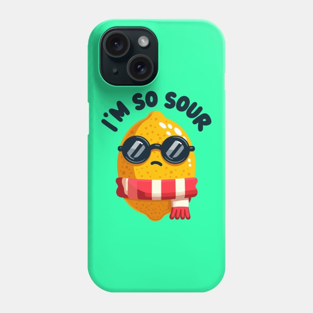 I'm So Sour: Cool Lemon Proclaims Phone Case by SimplyIdeas