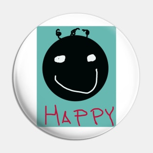 Happy Baby Face Pin