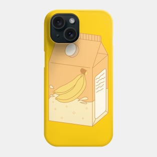 Banana Milk Carton Illustration Phone Case