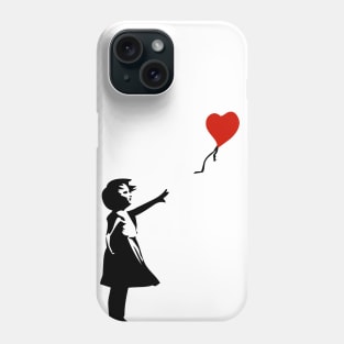 Girl with Balloon Phone Case