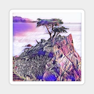 Hilltop Scenery Graphic Art Design | Digital Art | Painting Magnet