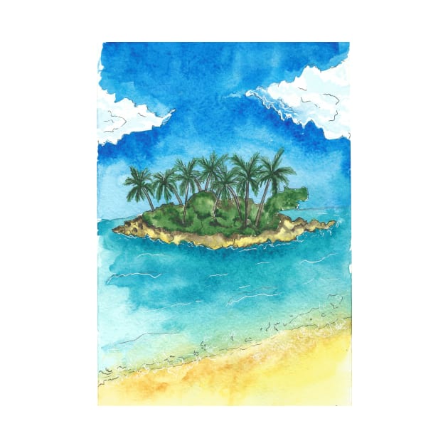 Tropical island by Keen_On_Colors