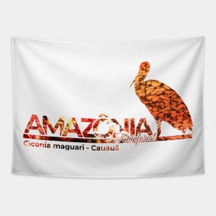 Amazonia Rainforest   Bird Collection Tapestry