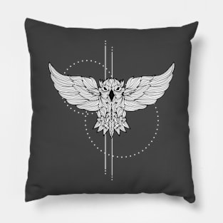 Fantasy Mystical Owl Design Pillow