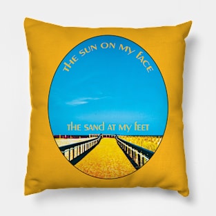 sun and sand Pillow