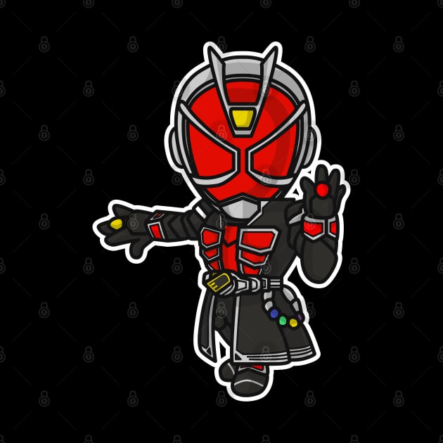 Kamen Rider Wizard Chibi Style Kawaii by The Toku Verse