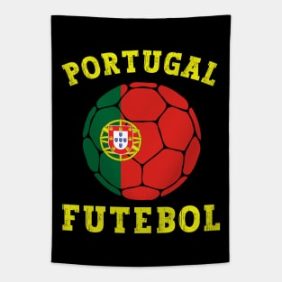 Portugal Football Ball Tapestry