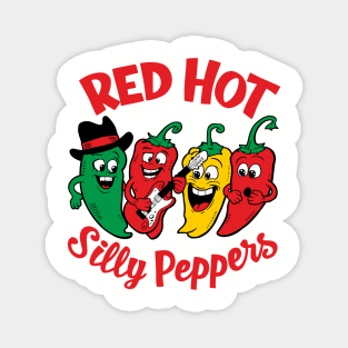 Red Hot Silly Peppers Music Lover Pun Parody Magnet