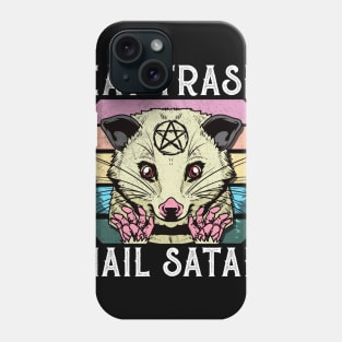 Eat Trash Hail Satan T-Shirt I Satanic Raccoon Phone Case