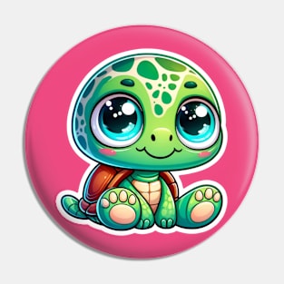 Kawaii Turtle Pin