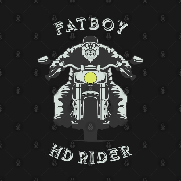 MOTORCYCLE BIKE RIDER - FATBOY RIDER by Pannolinno