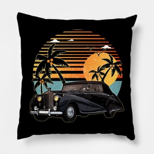 Rolls-Royce Silver Dawn Drophead 1949 car sunset Pillow