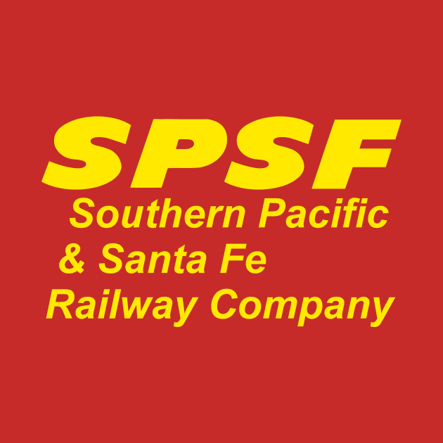 SPSF Yellow Lettering Logo Upper Left Chest by Kodachrome Railway Colors