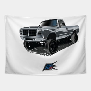 dodge first gen truck gray Tapestry