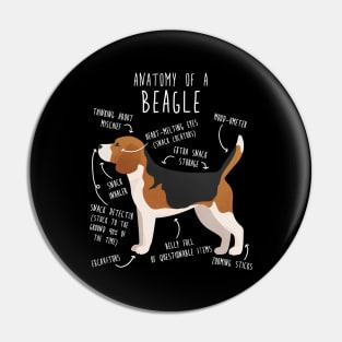 Beagle Dog Anatomy Pin