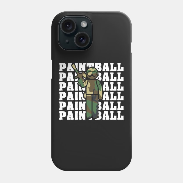 Camouflage Paintball Player Phone Case by RadStar