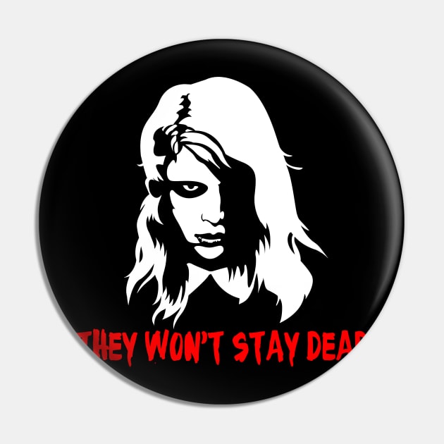 Night of the Living Dead Girl Pin by Halloween Merch