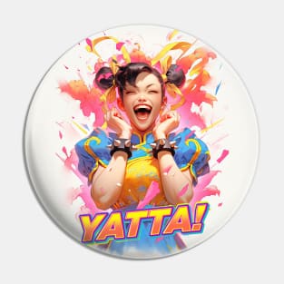 YATTA 365 - CHUN LI - STREET FIGHTER | Arcade Video Game Cute Kawaii Happy Anime Girl | PROUD OTAKU Pin