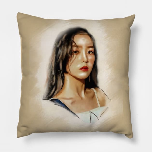 Irene red velvet Pillow by Danwpap2