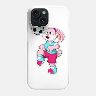 Rabbit at Sports with Soccer Phone Case