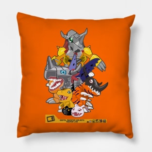 digimon agumon evolution line Pillow