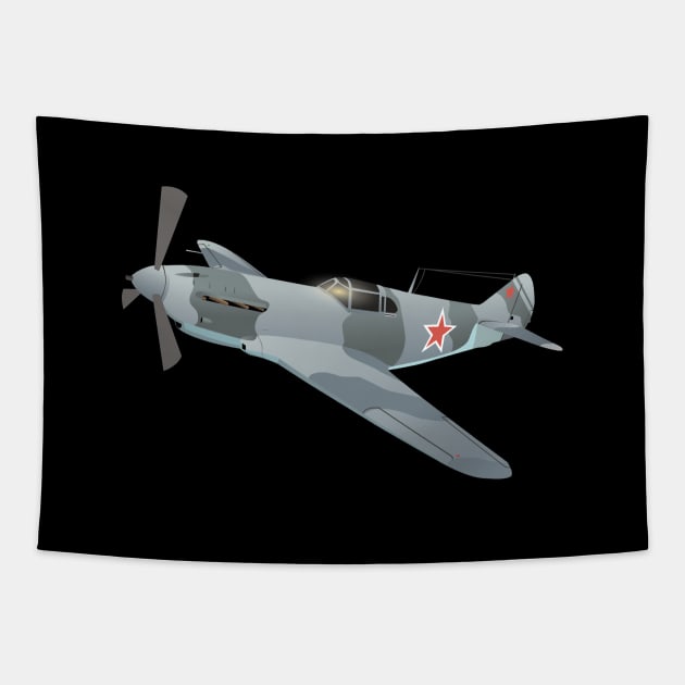 LaGG-3 Soviet WW2 Fighter Aircraft Tapestry by NorseTech