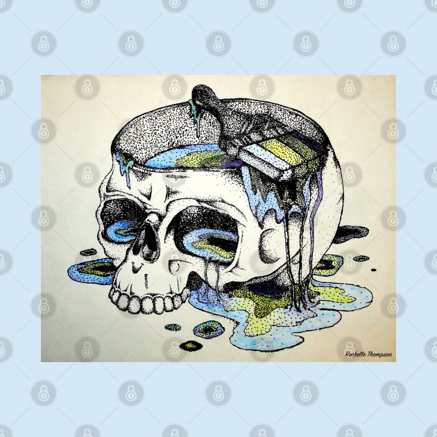 Dripping Skull by Rororocker