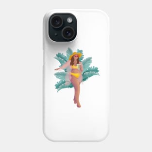 Girl enjoying summer, Beach days Phone Case