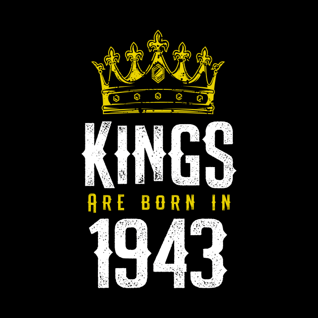 kings are born 1943 birthday quote crown king birthday party gift by thepersianshop